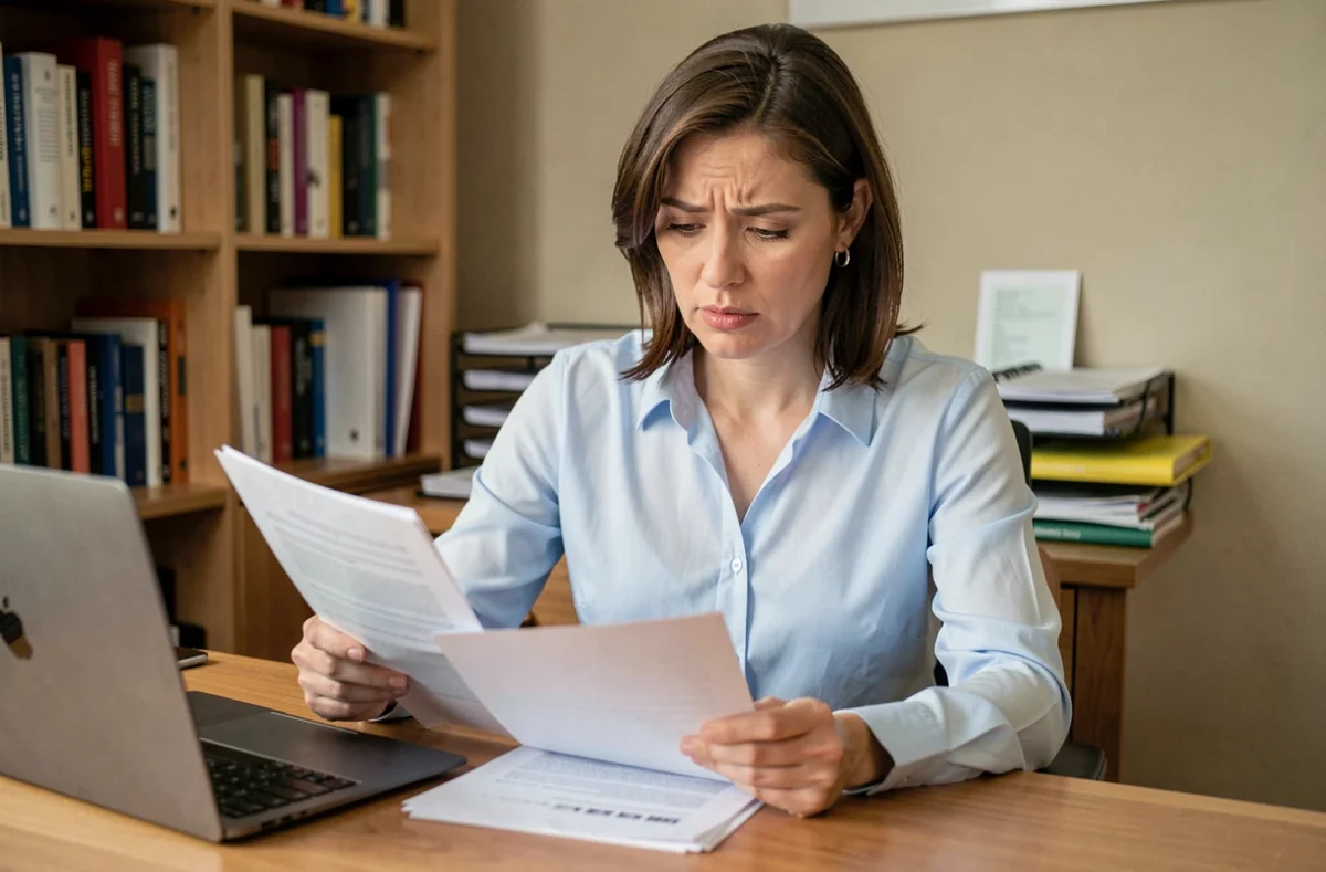Enseignante consultant ses dossiers administratifs pour un changement d'académie via Syclade